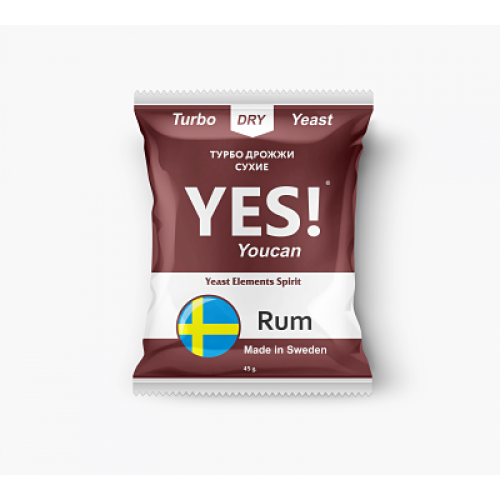 Турбо дрожжи YES! RUM, 45 г